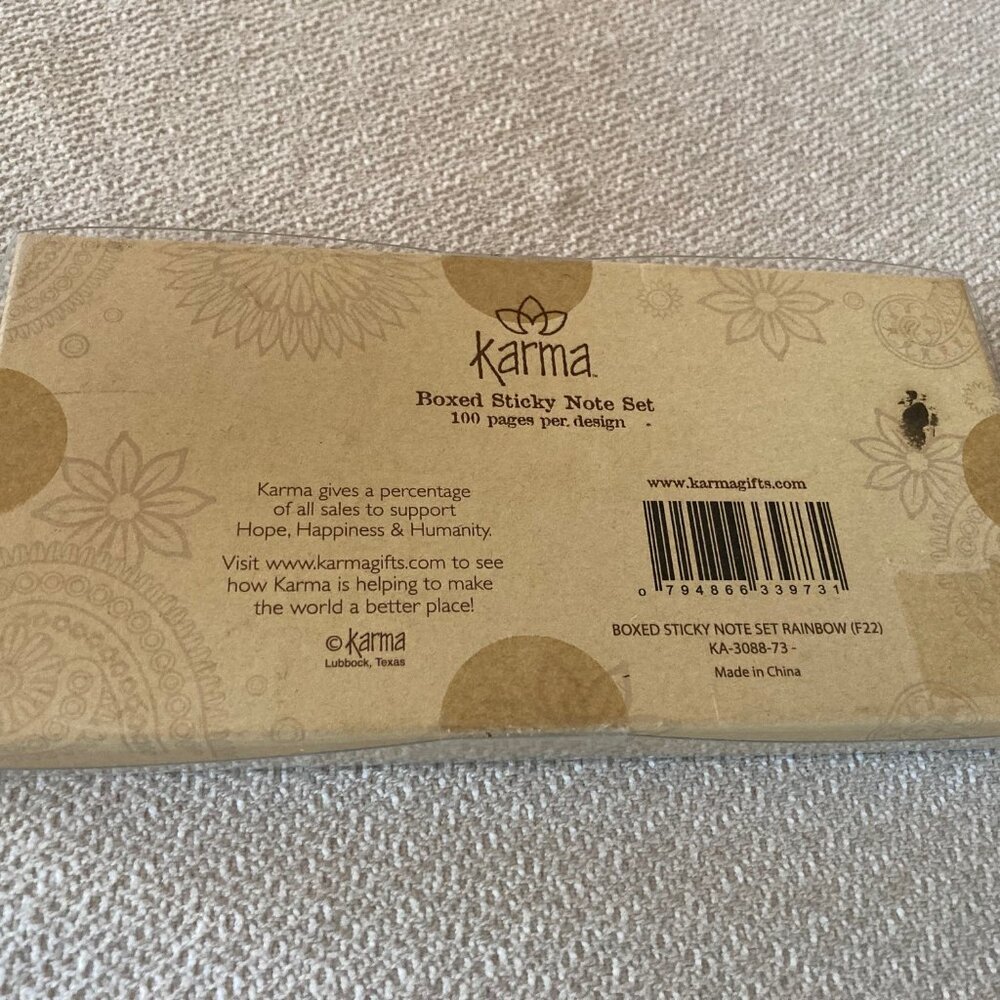 Karma Sticky Note Set “Rainbow” - Picture 5 of 9